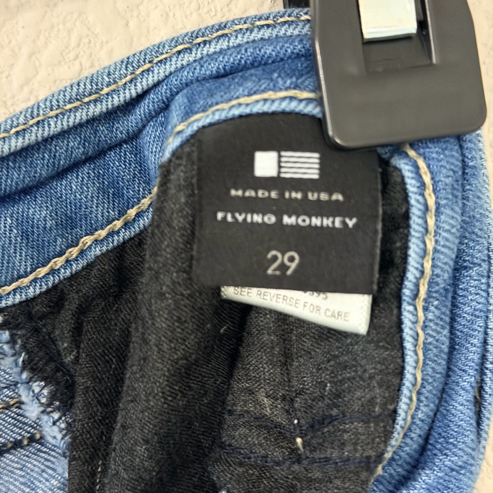 Flying Monkey Light Blue Ripped Skinny Jeans - Picture 5 of 6